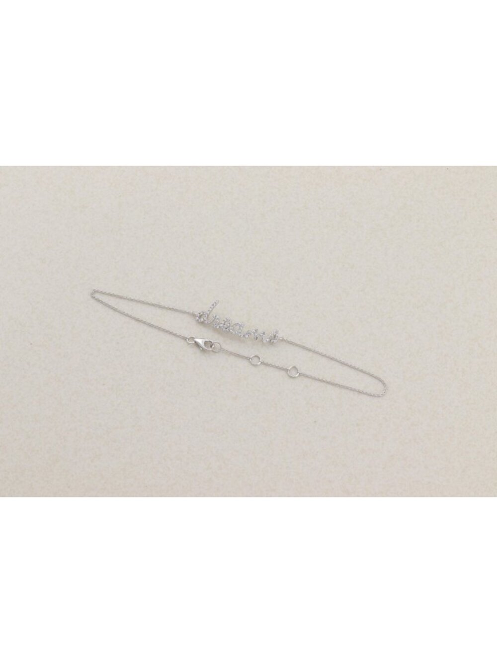 14k White Gold 1/8th carat Diamond Dreams Bracelet 7" to 8" - Picture 6 of 7